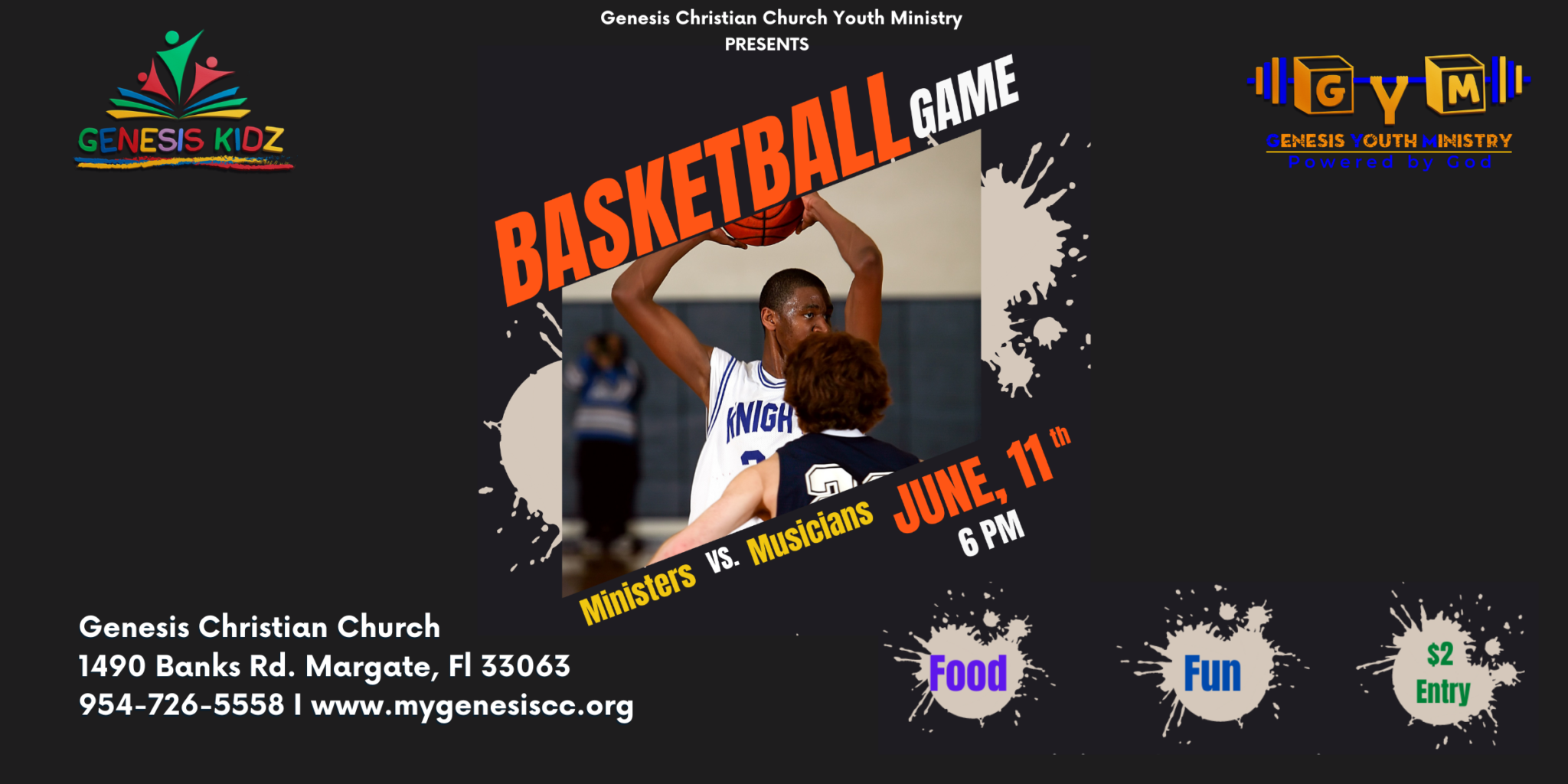 Genesis Kidz & GYM Basketball Game Genesis Christian Church